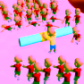 Push The Crazy Crowd Stickman Clash 3d